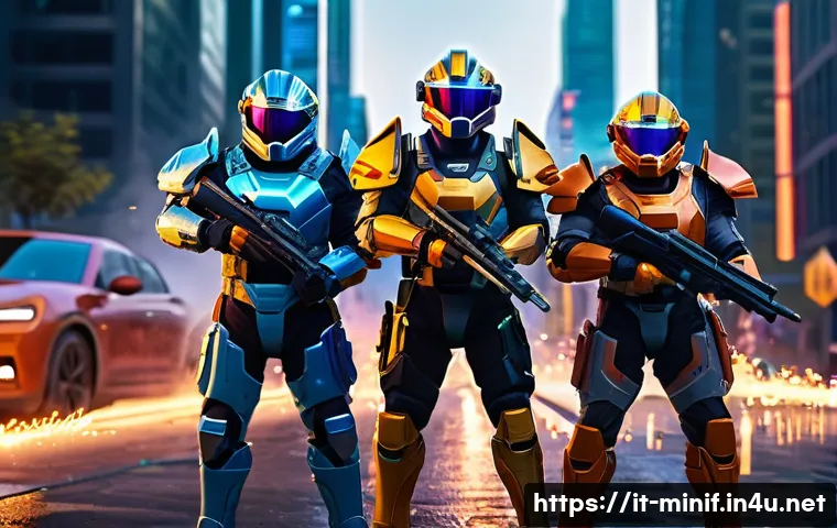 미니특공대 인기 에피소드 톱10 - A dynamic action scene featuring the Mini Force team in their colorful armored suits, each character...