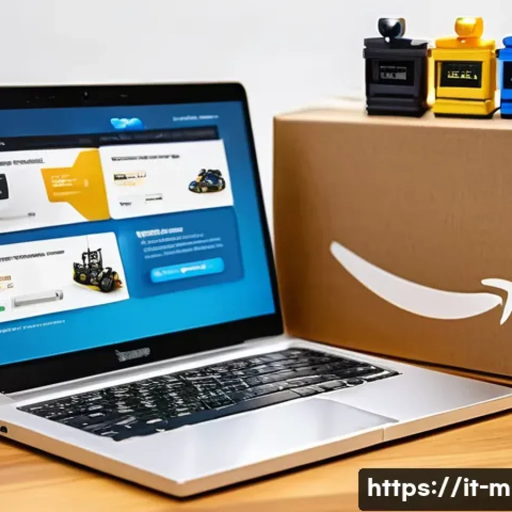 미니특공대 완구 해외 직구 방법 - A detailed scene showing a professional international e-commerce setup focused on Mini Force toys, f...